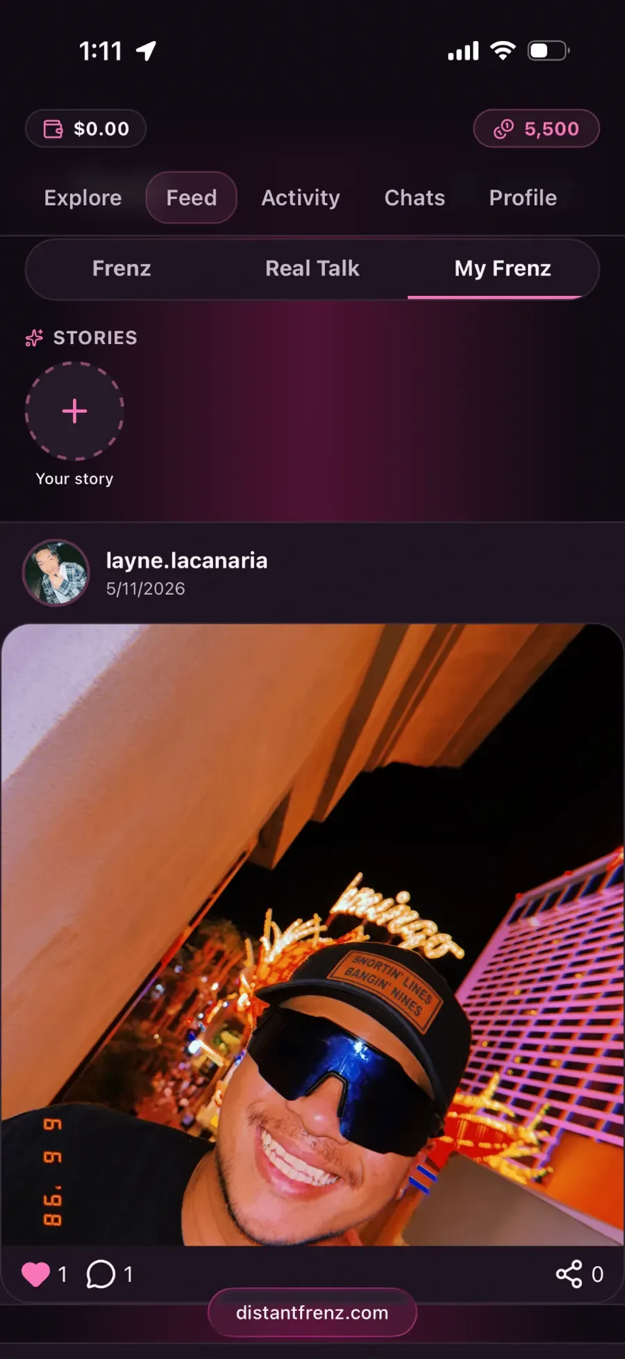 Stories feed