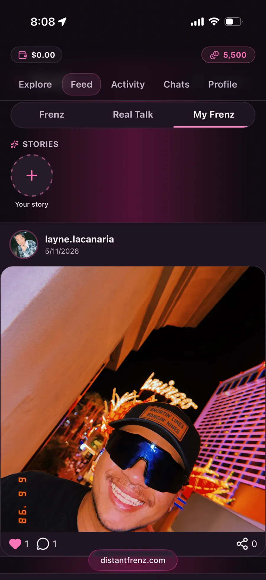 Stories feed